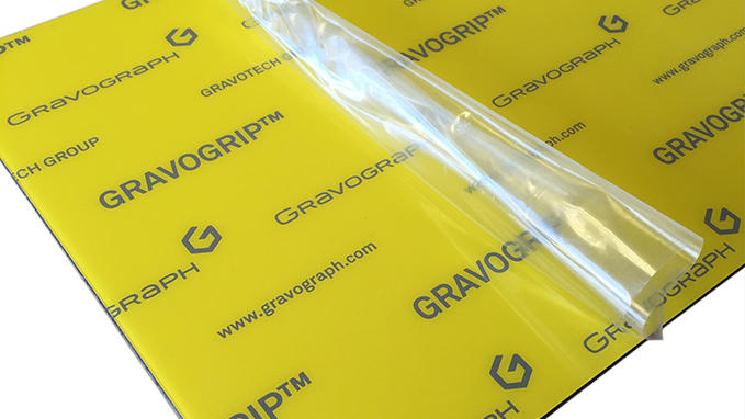 Gravogrip™ is easily distinguishable thanks to its yellow colour and logo
