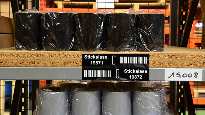 Product identification shelf label in Stickalase™