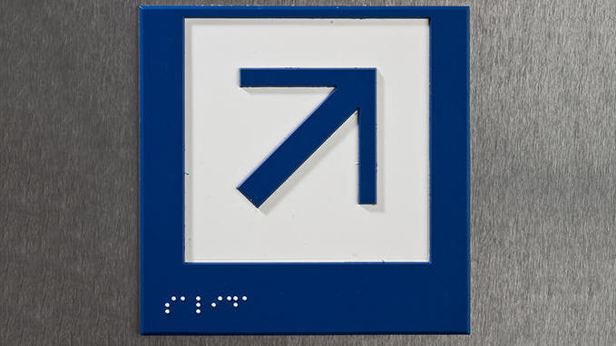 Relief and Braille architectural signage in Gravotac™