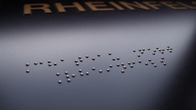 Acrylic beads for forming text in Braille