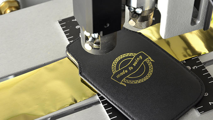 The Artfoil™ solution, hot foil stamping on leather