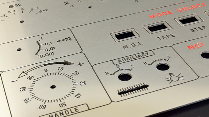 Cutting and engraving of front panels