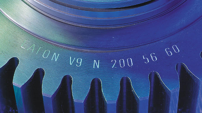 Parts identification by engraving