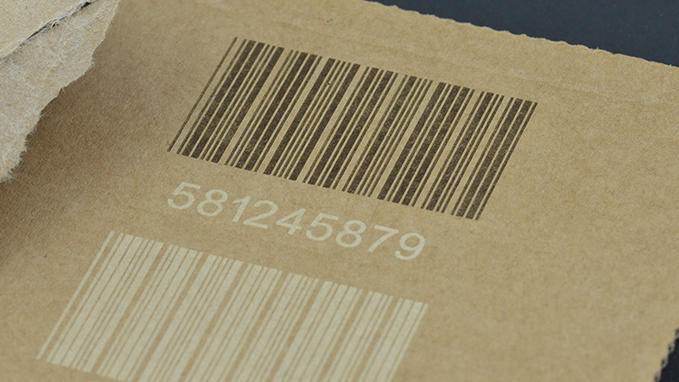 marking on cardboard for identification