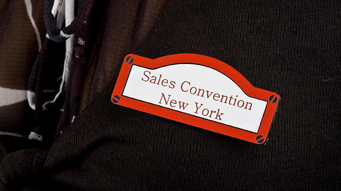 Directional and functional signage: badge