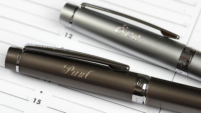 Engraving on pens