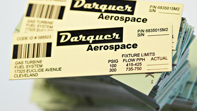 Set of identification plates engraved with CO2 laser in Alumamark™