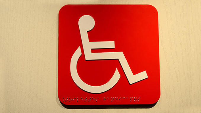 Pictogram in Gravotac™ Exterior with over 70% contrast