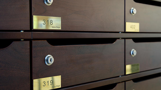 Laser engraving of letterbox labels