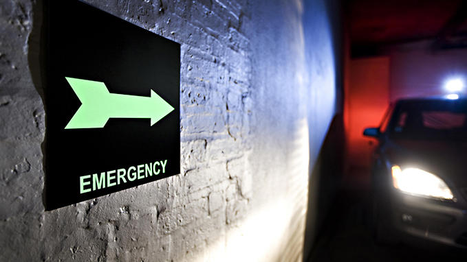 Engraving of phosphorescent signage