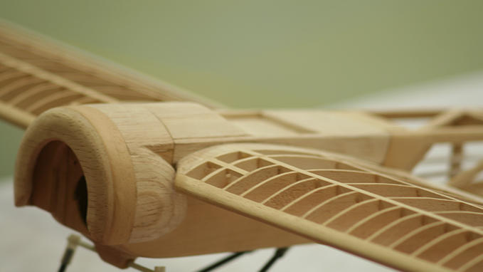 Laser engraving and cutting of wooden models