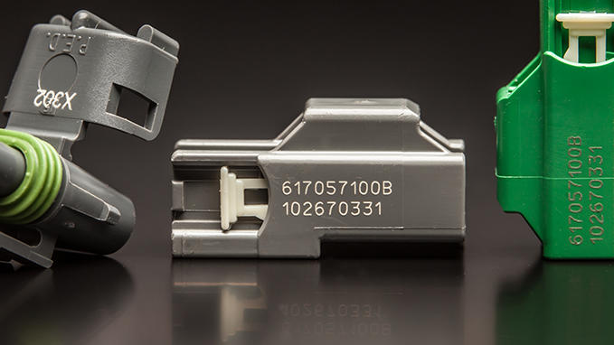 Marking with Gravotech laser on plastic parts