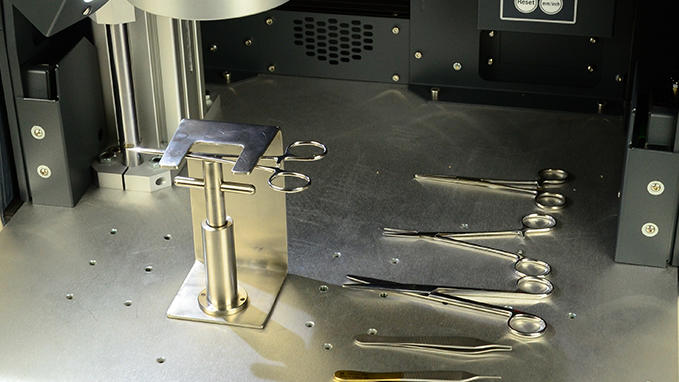 Marking of samples on the Laserworkstation LW2