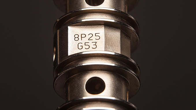 Precision marking on metal parts