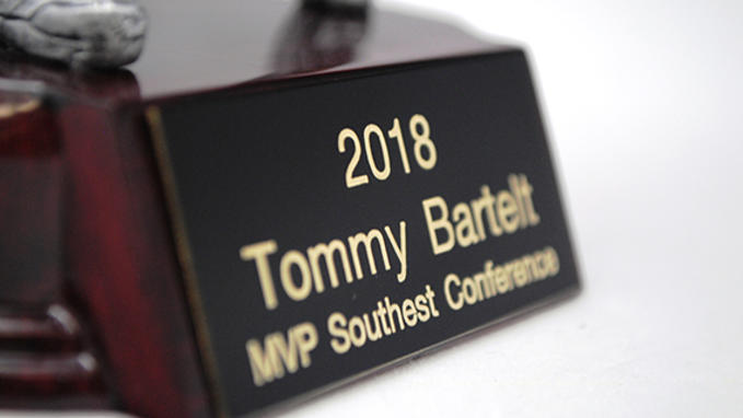 Laser marking trophies