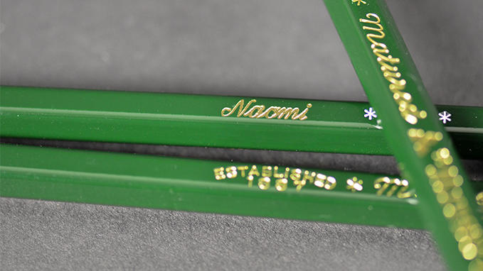 Hoit foil on wooden pencils