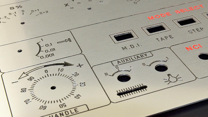 Engraving and machining of front panels