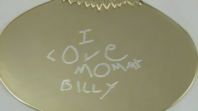 Hand written Holiday ornament