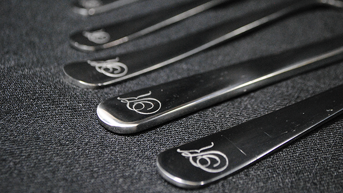 Kitchen utensils engraving