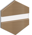 Gravolase™ Metallics brushed bronze - white