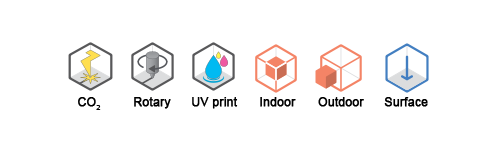 Gravoply™ Laser characteristics