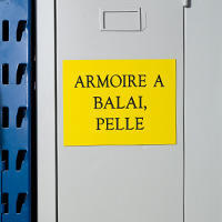 Plaque d'identification locaux techniques