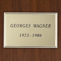 Plaque de cercueil gravée